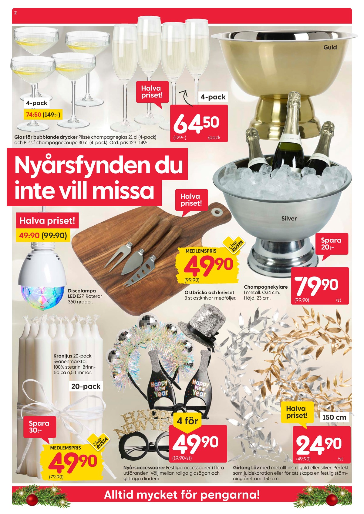 Se Rusta reklamblad för vecka 1 på Kampanjveckan.se. Se bra erbjudanden på många varor. Läs reklambladet här! Sida 2