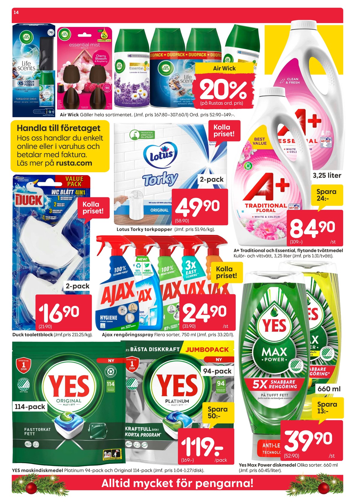 Se Rusta reklamblad för vecka 1 på Kampanjveckan.se. Se bra erbjudanden på många varor. Läs reklambladet här! Sida 14