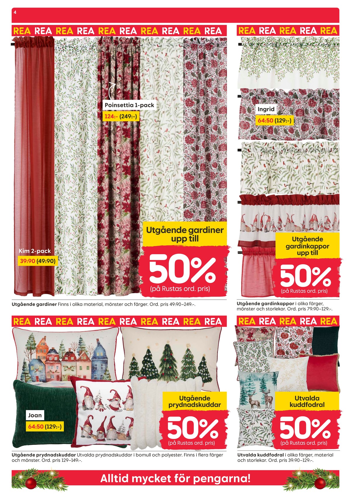 Se Rusta reklamblad för vecka 1 på Kampanjveckan.se. Se bra erbjudanden på många varor. Läs reklambladet här! Sida 4