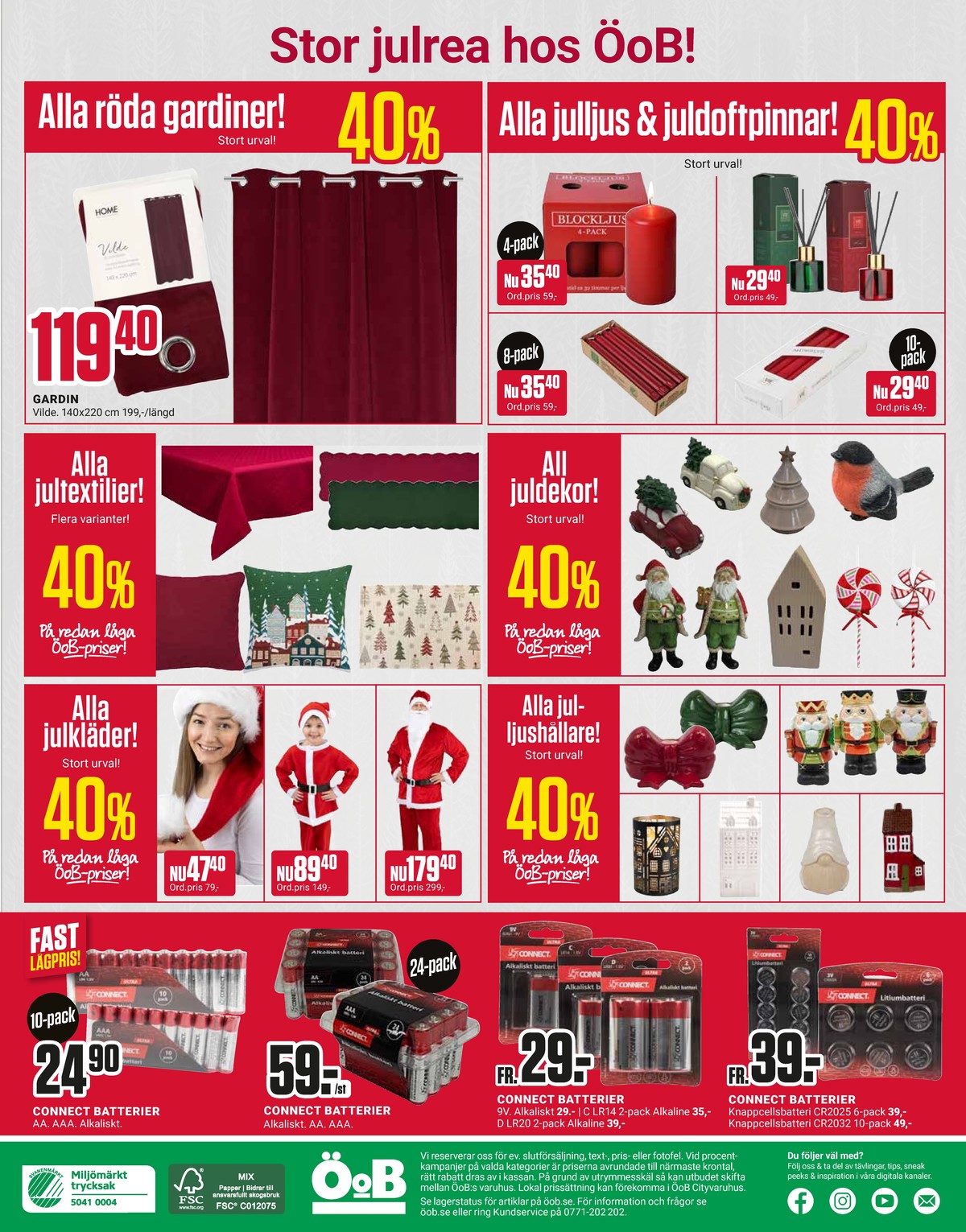 Se ÖoB reklamblad för vecka 1 på Kampanjveckan.se. Se bra erbjudanden på många varor. Läs reklambladet här! Sida 9