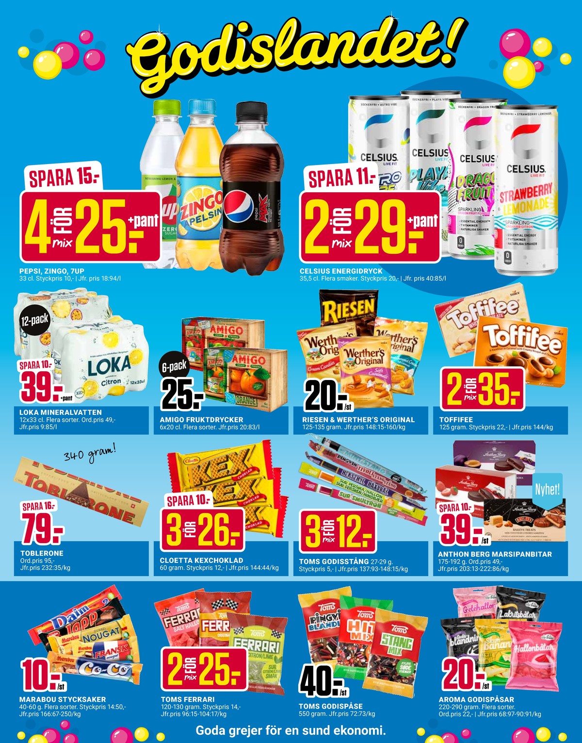 Se ÖoB reklamblad för vecka 29 på Kampanjveckan.se. Se bra erbjudanden på många varor, t.ex. chokladbar daim eller chokladbar japp. Läs reklambladet här! Sida 11
