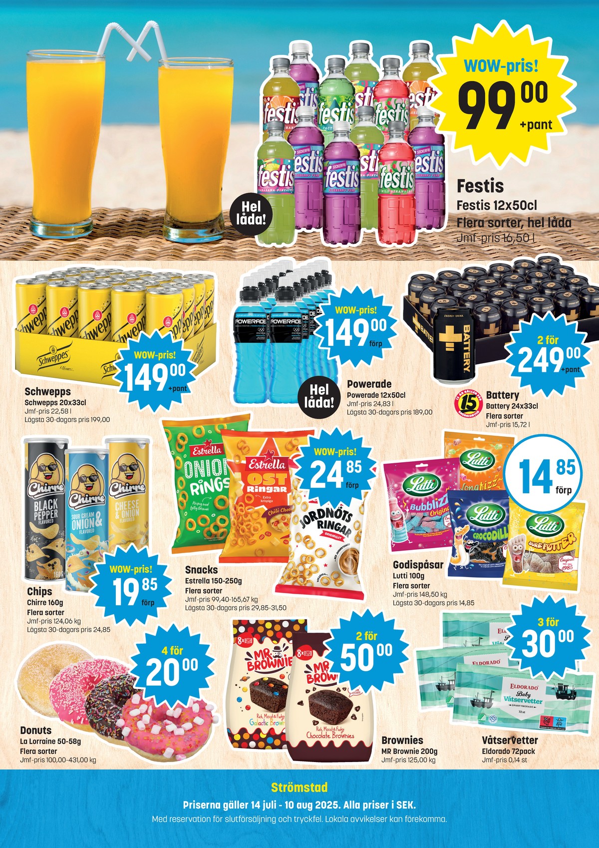 Se Eurocash reklamblad för vecka 30 på Kampanjveckan.se. Se bra erbjudanden på många varor, t.ex. butiksbakat kaffebröd la lorraine eller brownies mr brownie. Läs reklambladet här! Sida 4
