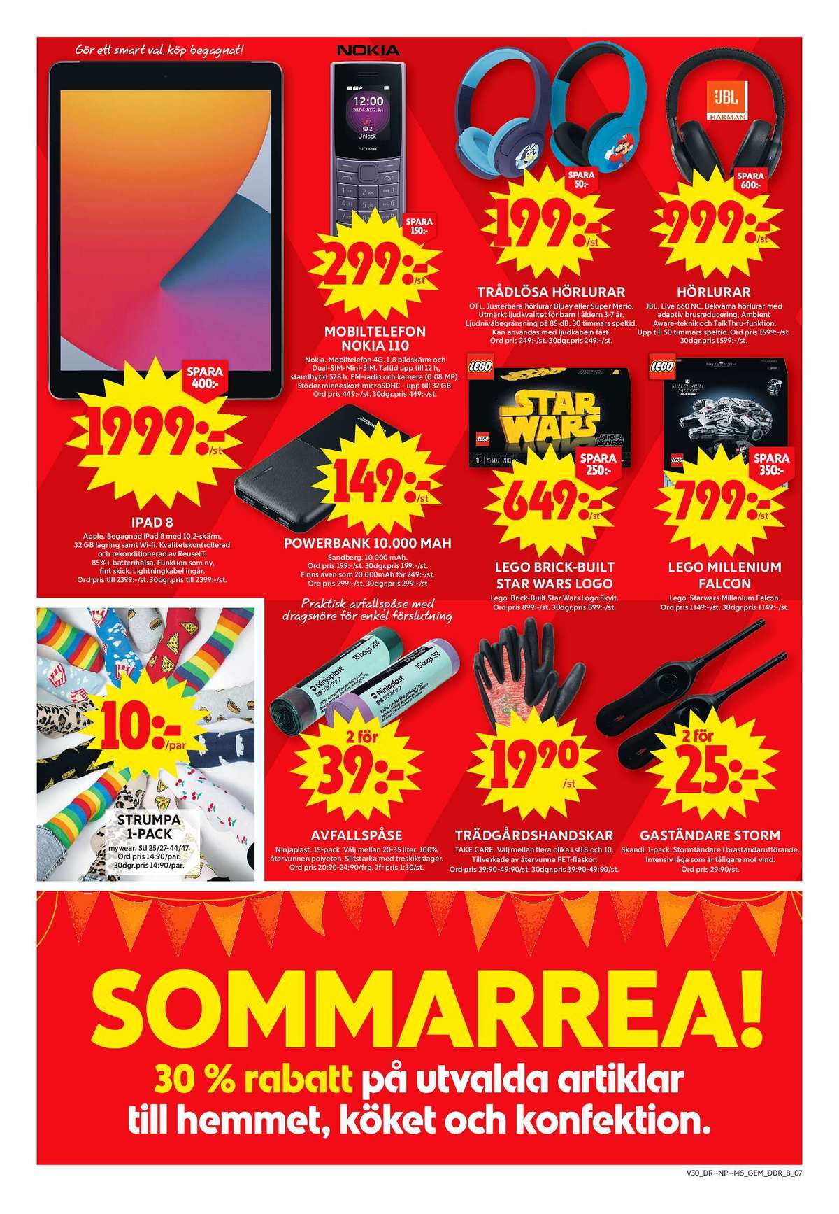 Se ICA Maxi reklamblad för vecka 30 på Kampanjveckan.se. Se bra erbjudanden på många varor, t.ex. strumpor mywear eller avfallspåsar ninjaplast. Läs reklambladet här! Sida 7
