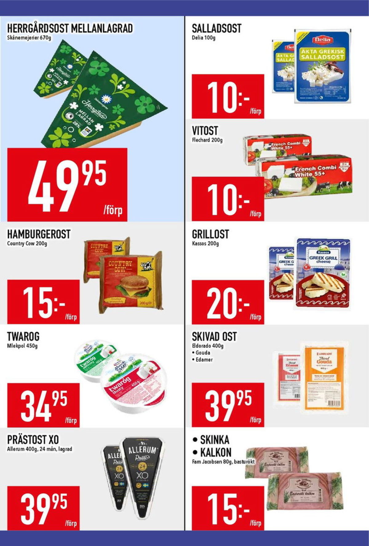 Se MatDax reklamblad för vecka 30 på Kampanjveckan.se. Se bra erbjudanden på många varor, t.ex. prästost xo allerum eller twarog mlekpol. Läs reklambladet här! Sida 11
