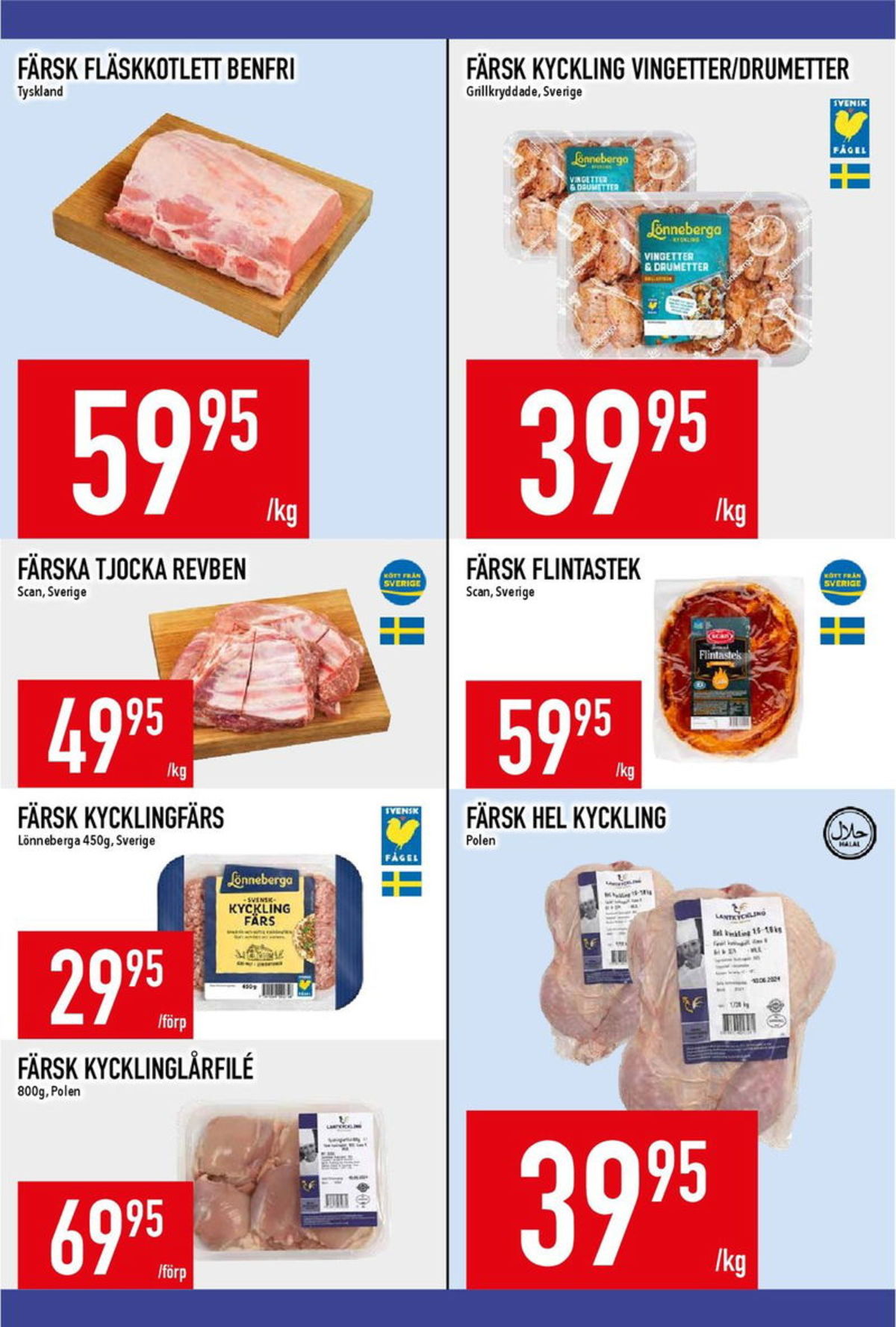 Se MatDax reklamblad för vecka 30 på Kampanjveckan.se. Se bra erbjudanden på många varor, t.ex. kycklinglårfile okänd eller kycklingfärs lönneberga. Läs reklambladet här! Sida 13
