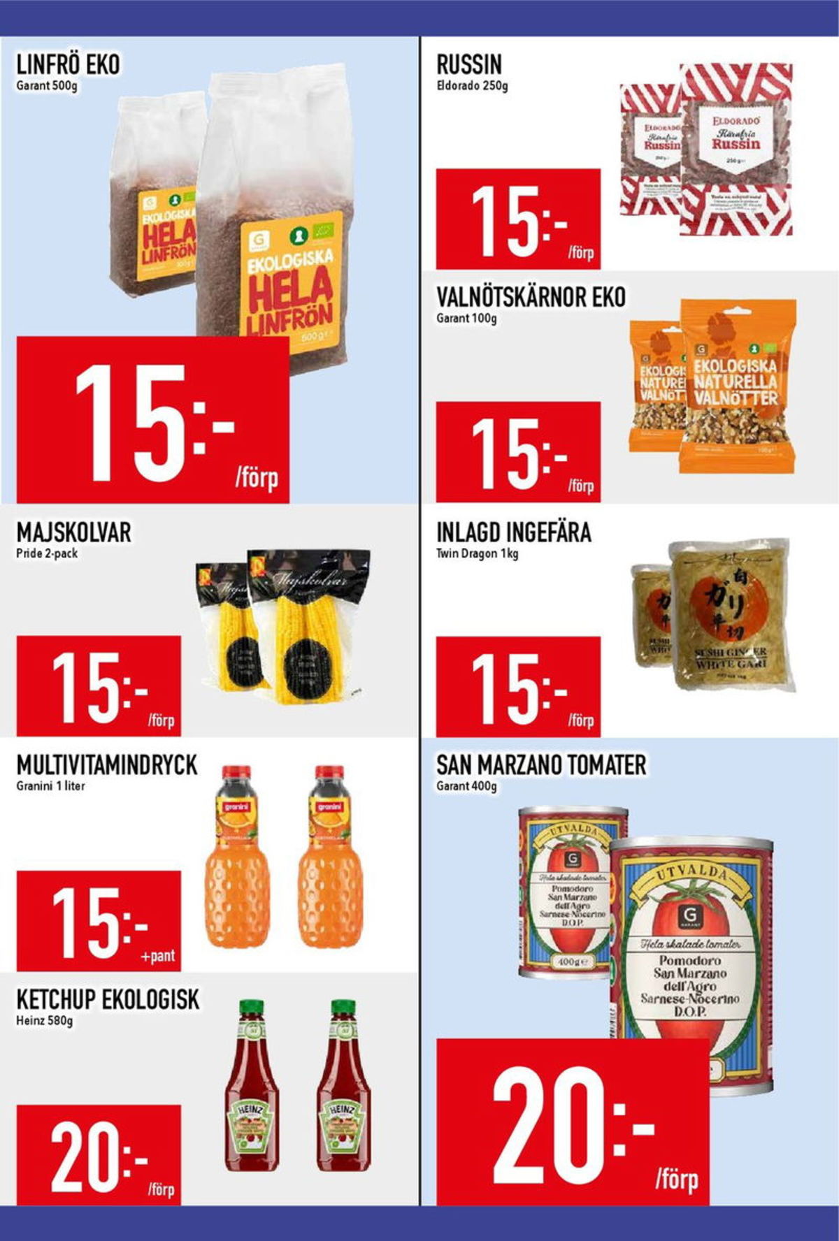 Se MatDax reklamblad för vecka 30 på Kampanjveckan.se. Se bra erbjudanden på många varor, t.ex. ketchup heinz eller juice granini. Läs reklambladet här! Sida 17
