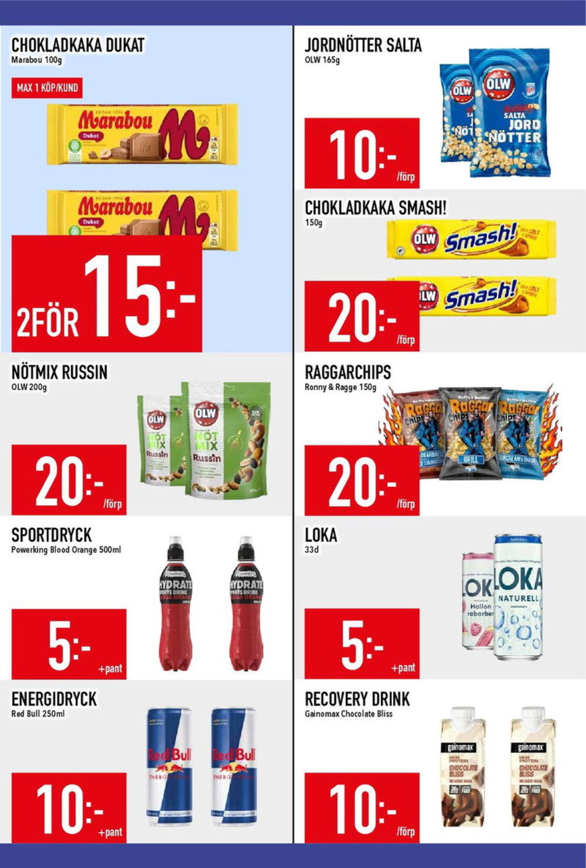 Se MatDax reklamblad för vecka 30 på Kampanjveckan.se. Se bra erbjudanden på många varor, t.ex. energidryck red bull eller blood orange energidryck blood orange. Läs reklambladet här! Sida 19
