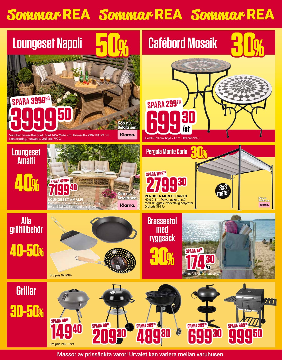 Se ÖoB reklamblad för vecka 30 på Kampanjveckan.se. Se bra erbjudanden på många varor, t.ex. klotgrill okänd eller klotgrill okänd. Läs reklambladet här! Sida 6
