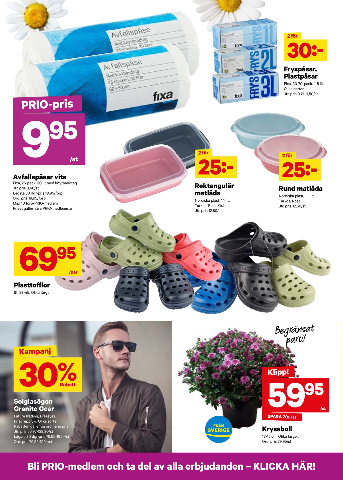 Se City Gross reklamblad för vecka 30 på Kampanjveckan.se. Se bra erbjudanden på många varor, t.ex. solglasögon future eller plantor okänd. Läs reklambladet här! Sida 7

