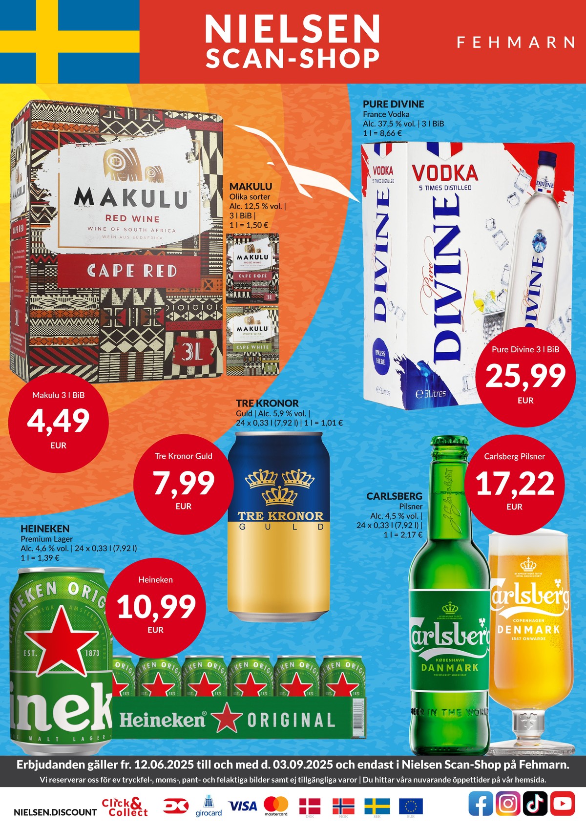Se Nielsen Discount reklamblad för vecka 30 på Kampanjveckan.se. Se bra erbjudanden på många varor, t.ex. Öl 24 pk tre kronor guld eller Öl 24 pk heineken. Läs reklambladet här! Sida 1
