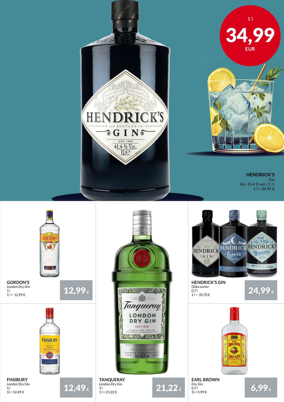 Se Nielsen Discount reklamblad för vecka 30 på Kampanjveckan.se. Se bra erbjudanden på många varor, t.ex. gin finsbury eller gin gordons. Läs reklambladet här! Sida 31
