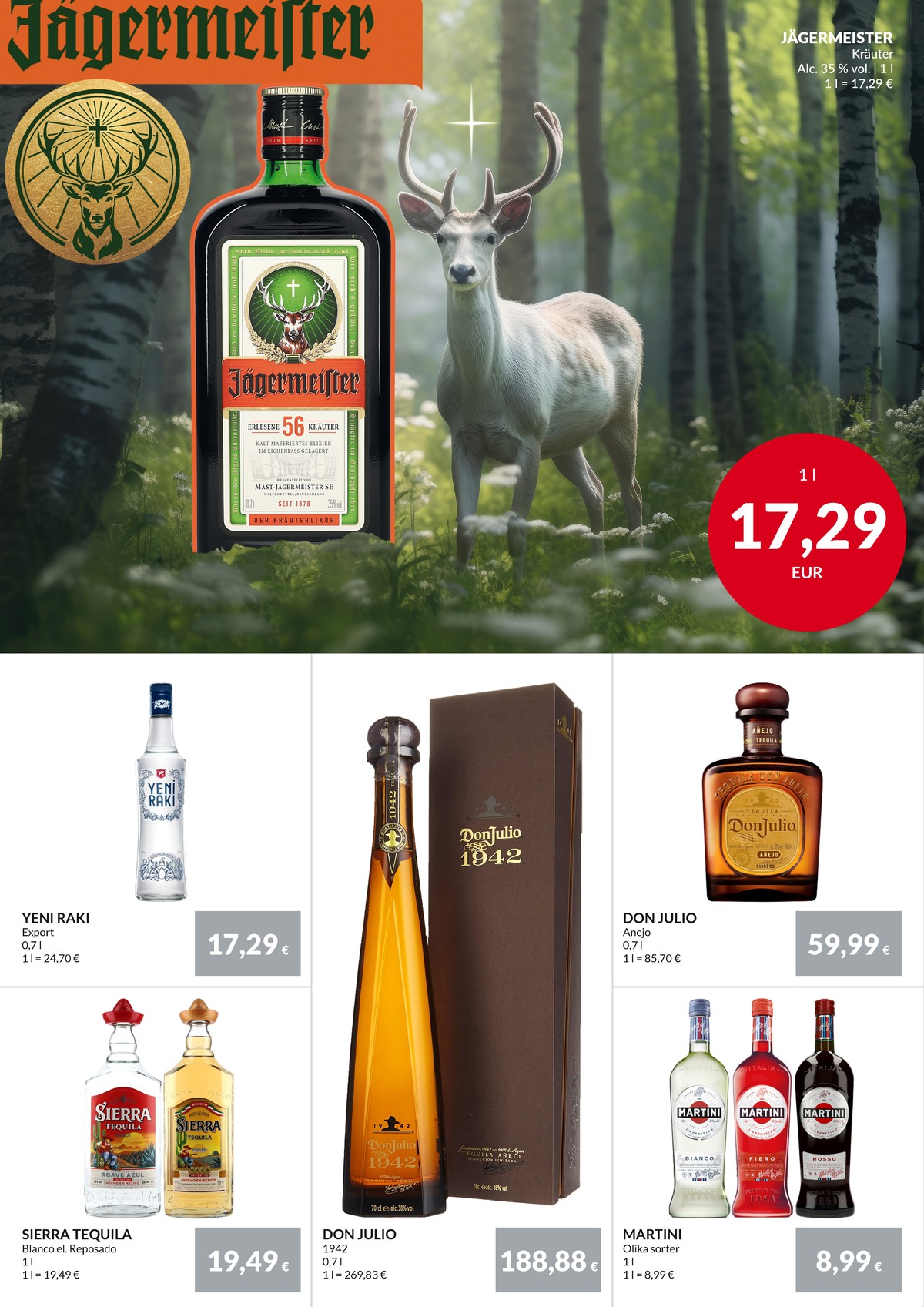 Se Nielsen Discount reklamblad för vecka 30 på Kampanjveckan.se. Se bra erbjudanden på många varor, t.ex. tequila gold eller tequila silver. Läs reklambladet här! Sida 36
