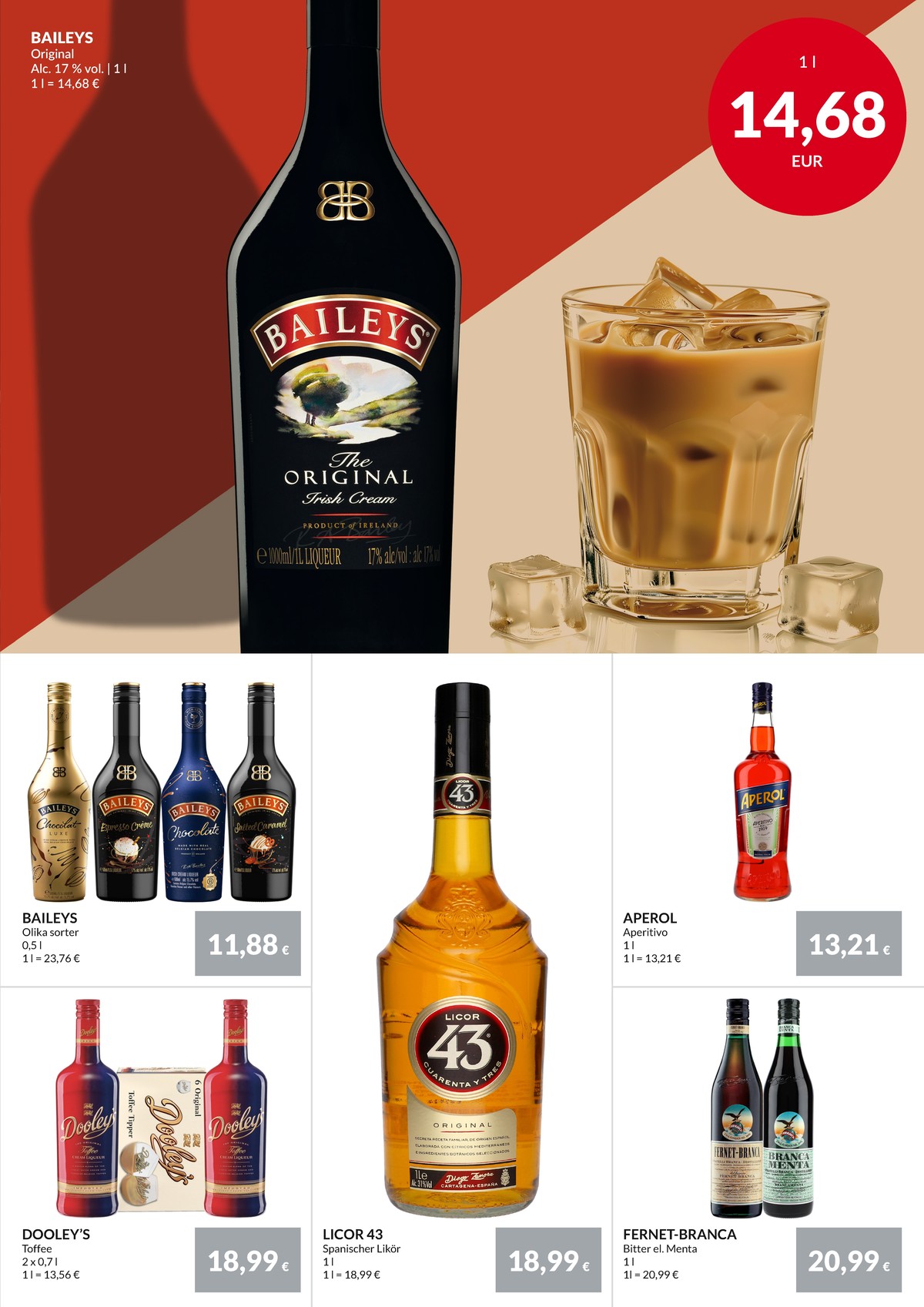 Se Nielsen Discount reklamblad för vecka 30 på Kampanjveckan.se. Se bra erbjudanden på många varor, t.ex. likör dooleys eller cafélikör chocolat luxe. Läs reklambladet här! Sida 37
