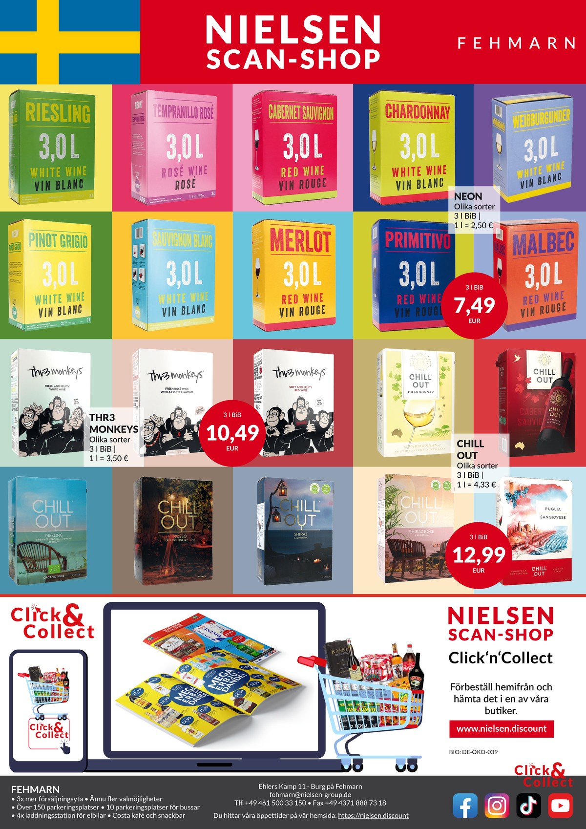 Se Nielsen Discount reklamblad för vecka 30 på Kampanjveckan.se. Se bra erbjudanden på många varor, t.ex. vit vin okänd eller röd vin okänd. Läs reklambladet här! Sida 38
