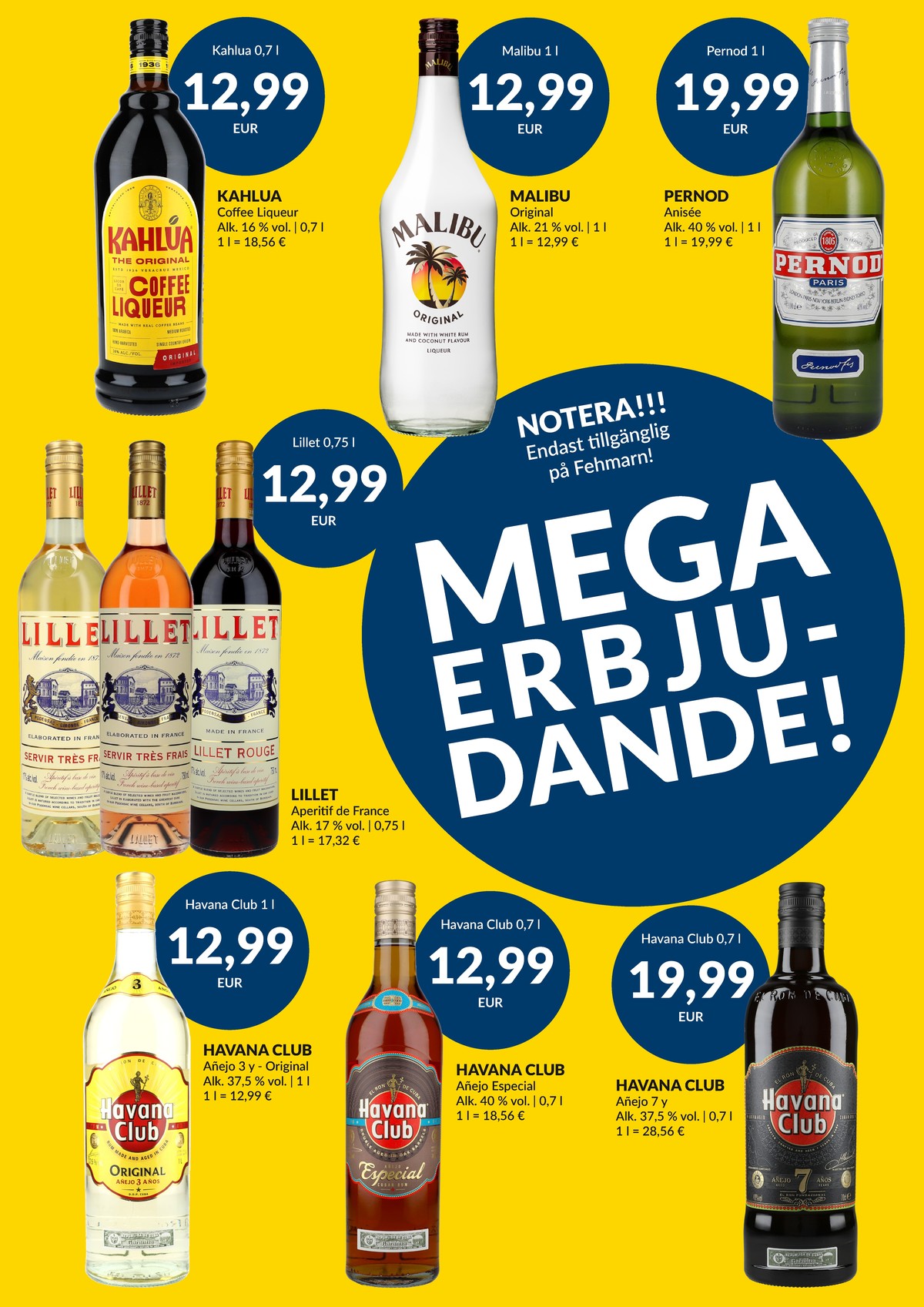 Se Nielsen Discount reklamblad för vecka 30 på Kampanjveckan.se. Se bra erbjudanden på många varor, t.ex. rom havana club eller rom anejo especial. Läs reklambladet här! Sida 6
