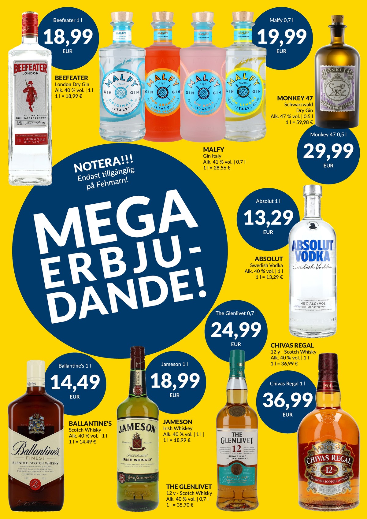 Se Nielsen Discount reklamblad för vecka 30 på Kampanjveckan.se. Se bra erbjudanden på många varor, t.ex. whisky ballantines eller whisky jameson. Läs reklambladet här! Sida 7
