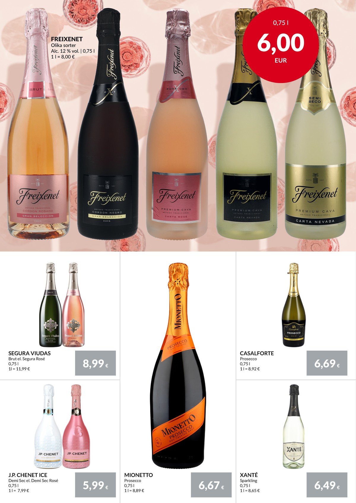 Se Nielsen Discount reklamblad för vecka 30 på Kampanjveckan.se. Se bra erbjudanden på många varor, t.ex. mousserande vin okänd eller mousserande vin okänd. Läs reklambladet här! Sida 8
