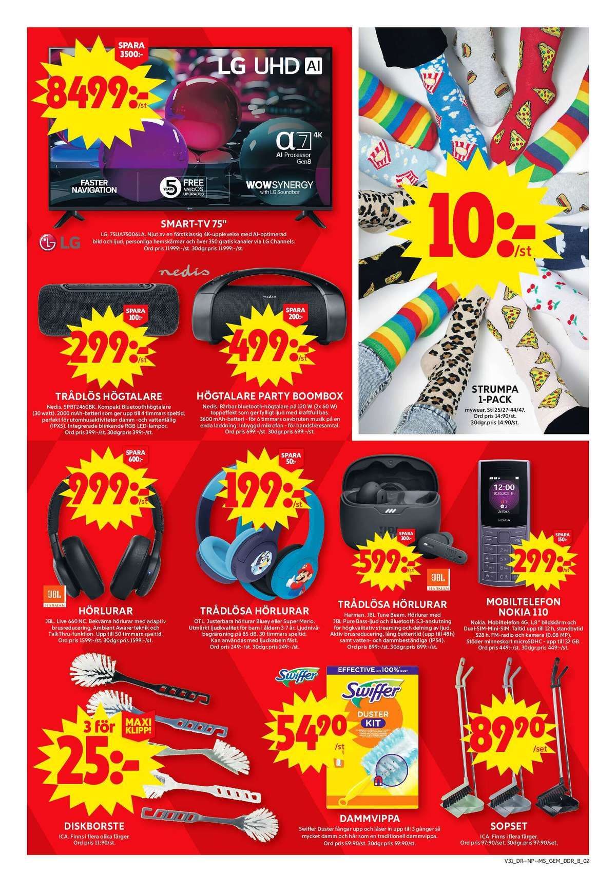 Se ICA Maxi reklamblad för vecka 31 på Kampanjveckan.se. Se bra erbjudanden på många varor, t.ex. diskborste ica eller dammvippa swiffer. Läs reklambladet här! Sida 9
