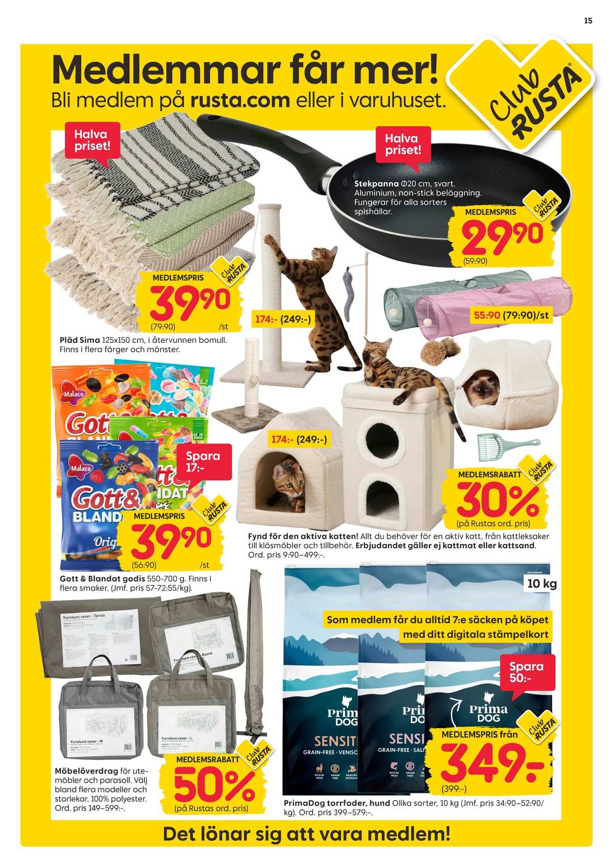 Se Rusta reklamblad för vecka 31 på Kampanjveckan.se. Se bra erbjudanden på många varor, t.ex. Överdrag okänd eller hundmat prima dog. Läs reklambladet här! Sida 15
