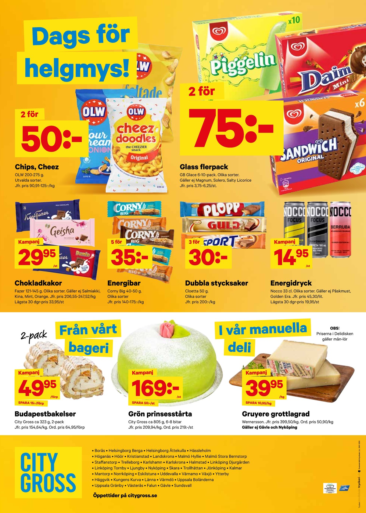 Se City Gross reklamblad för vecka 31 på Kampanjveckan.se. Se bra erbjudanden på många varor, t.ex. butiksbakat kaffebröd city gross eller butiksbakat kaffebröd city gross. Läs reklambladet här! Sida 11
