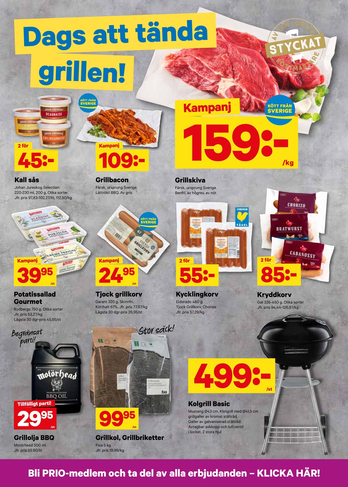 Se City Gross reklamblad för vecka 31 på Kampanjveckan.se. Se bra erbjudanden på många varor, t.ex. grillolja motörhead eller grillkol/briketter fixa. Läs reklambladet här! Sida 9

