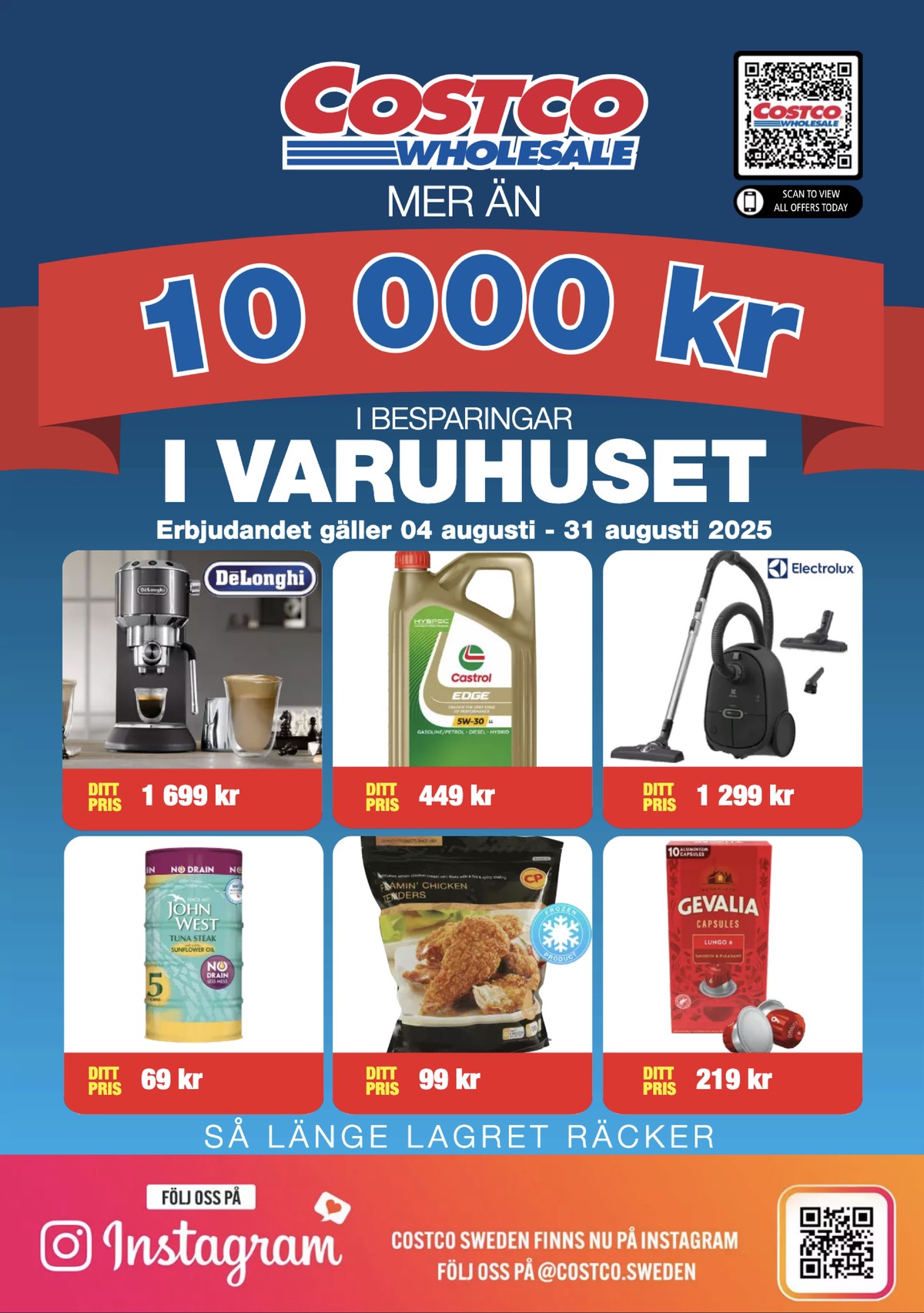 Se Costco reklamblad för vecka 33 på Kampanjveckan.se. Se bra erbjudanden på många varor. Läs reklambladet här! Sida 1