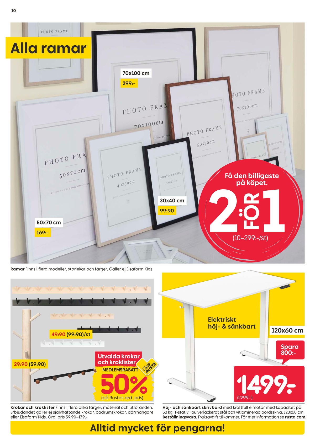 Se Rusta reklamblad för vecka 33 på Kampanjveckan.se. Se bra erbjudanden på många varor, t.ex. krokar okänd eller klädhängare okänd. Läs reklambladet här! Sida 10
