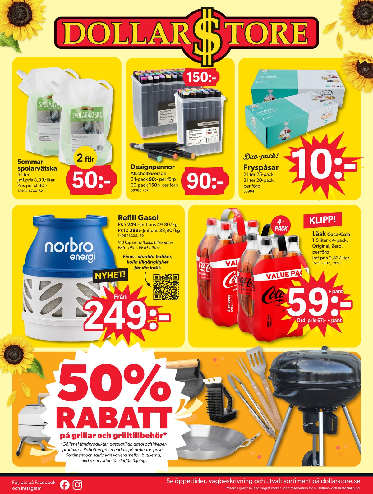 Se Dollarstore reklamblad för vecka 33 på Kampanjveckan.se. Se bra erbjudanden på många varor, t.ex. gas norbo energi eller gas norbo energi. Läs reklambladet här! Sida 16
