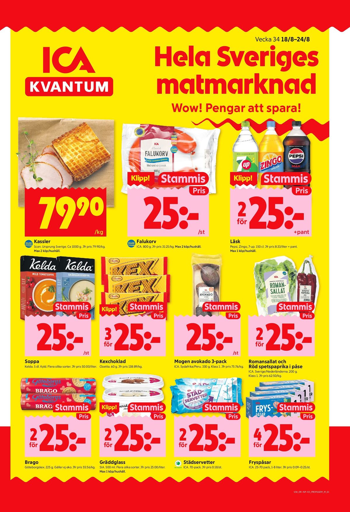 Se ICA Kvantum reklamblad för vecka 34 på Kampanjveckan.se. Se bra erbjudanden på många varor, t.ex. kaffekex brago eller gräddglass sia. Läs reklambladet här! Sida 1
