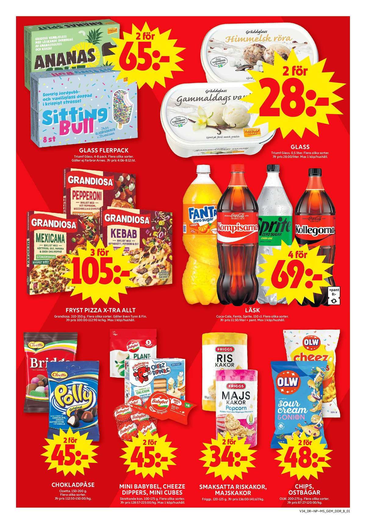 Se ICA Maxi reklamblad för vecka 34 på Kampanjveckan.se. Se bra erbjudanden på många varor, t.ex. godispåsar bridgeblandning eller godispåsar polly. Läs reklambladet här! Sida 8
