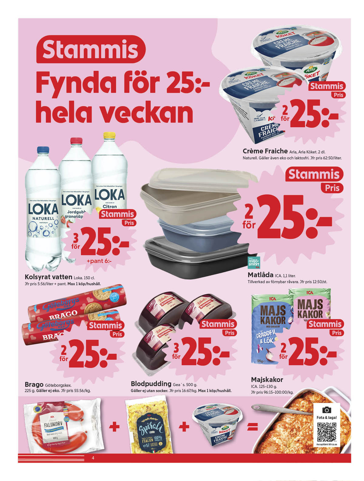Se ICA Nära reklamblad för vecka 34 på Kampanjveckan.se. Se bra erbjudanden på många varor, t.ex. kaffekex brago eller blodpudding geas. Läs reklambladet här! Sida 4
