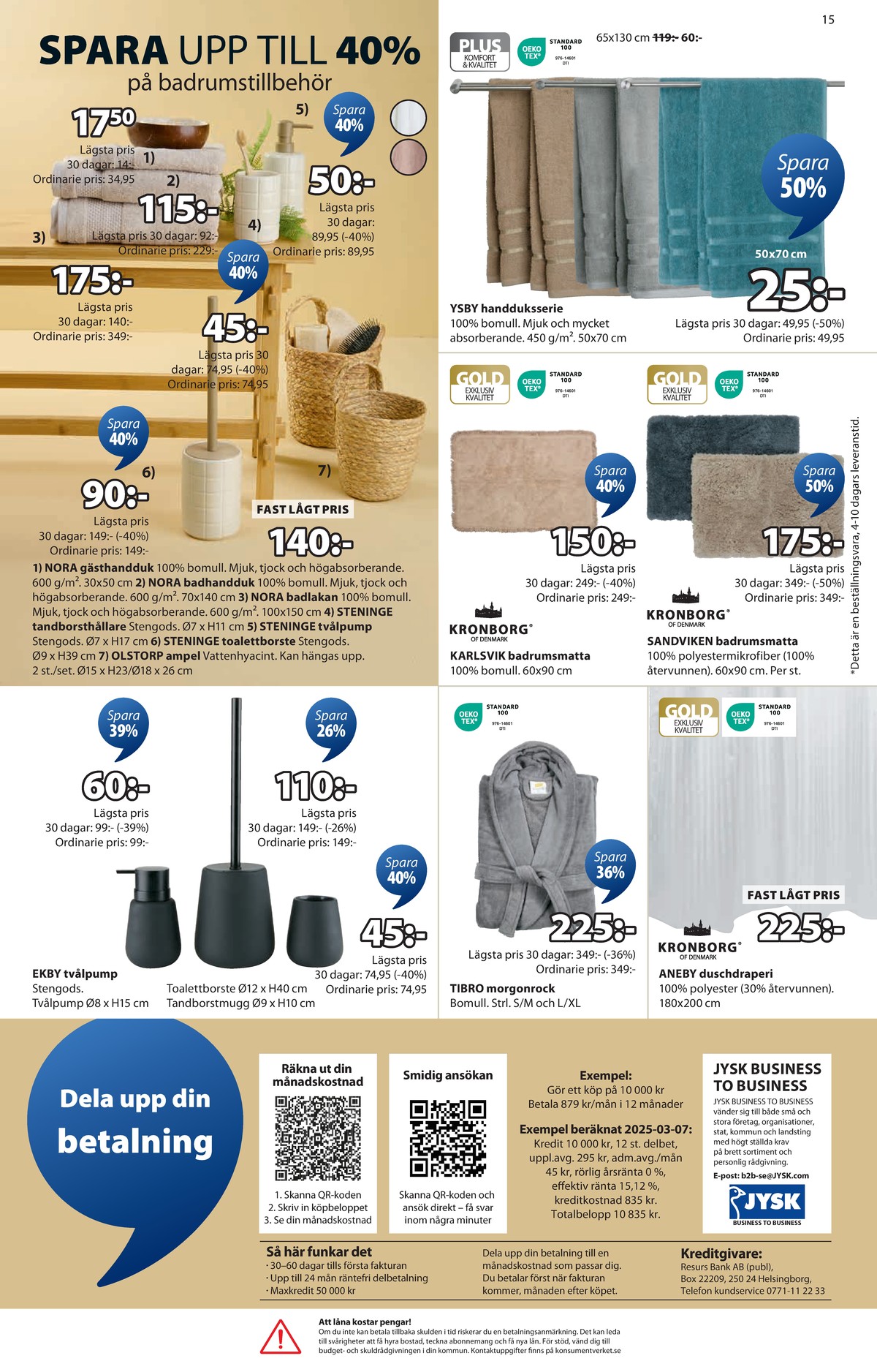 Se Jysk reklamblad för vecka 34 på Kampanjveckan.se. Se bra erbjudanden på många varor, t.ex. handduk okänd eller andra varor. Läs reklambladet här! Sida 16