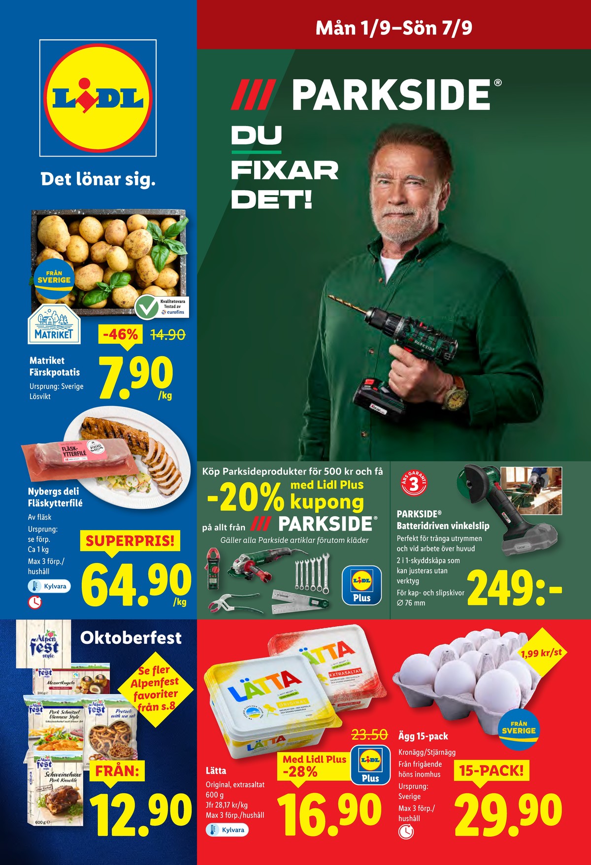 Se Lidl reklamblad för vecka 36 på Kampanjveckan.se. Se bra erbjudanden på många varor, t.ex. vinkelslip parkside eller vinkelslip parkside. Läs reklambladet här! Sida 1

