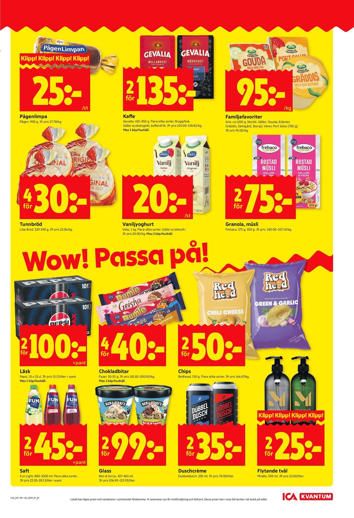 Se ICA Kvantum reklamblad för vecka 36 på Kampanjveckan.se. Se bra erbjudanden på många varor, t.ex. lättdryck strawberry eller lättdryck wild berries. Läs reklambladet här! Sida 7
