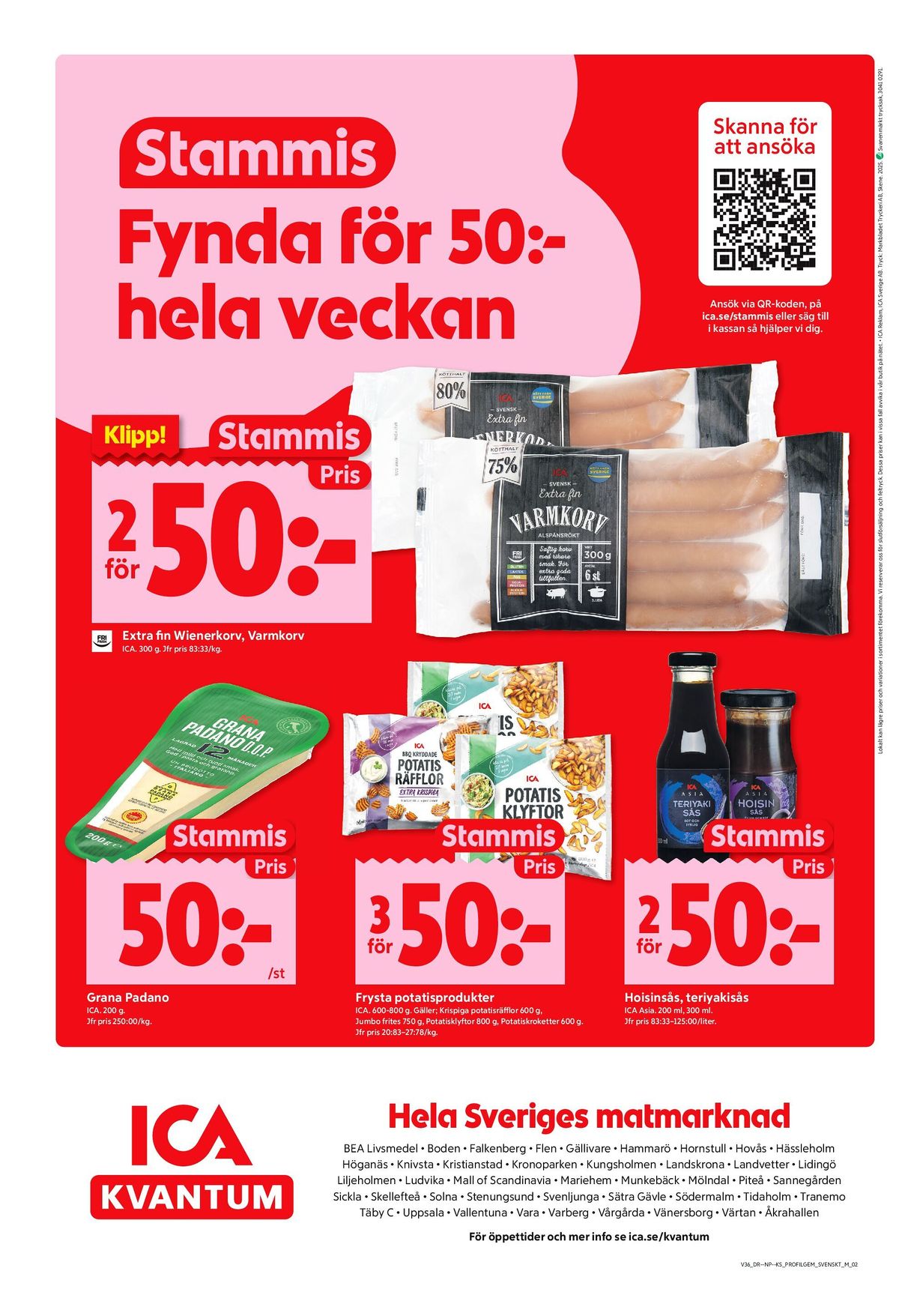 Se ICA Kvantum reklamblad för vecka 36 på Kampanjveckan.se. Se bra erbjudanden på många varor, t.ex. grana padano ica eller potatisräfflor krispige ica. Läs reklambladet här! Sida 8
