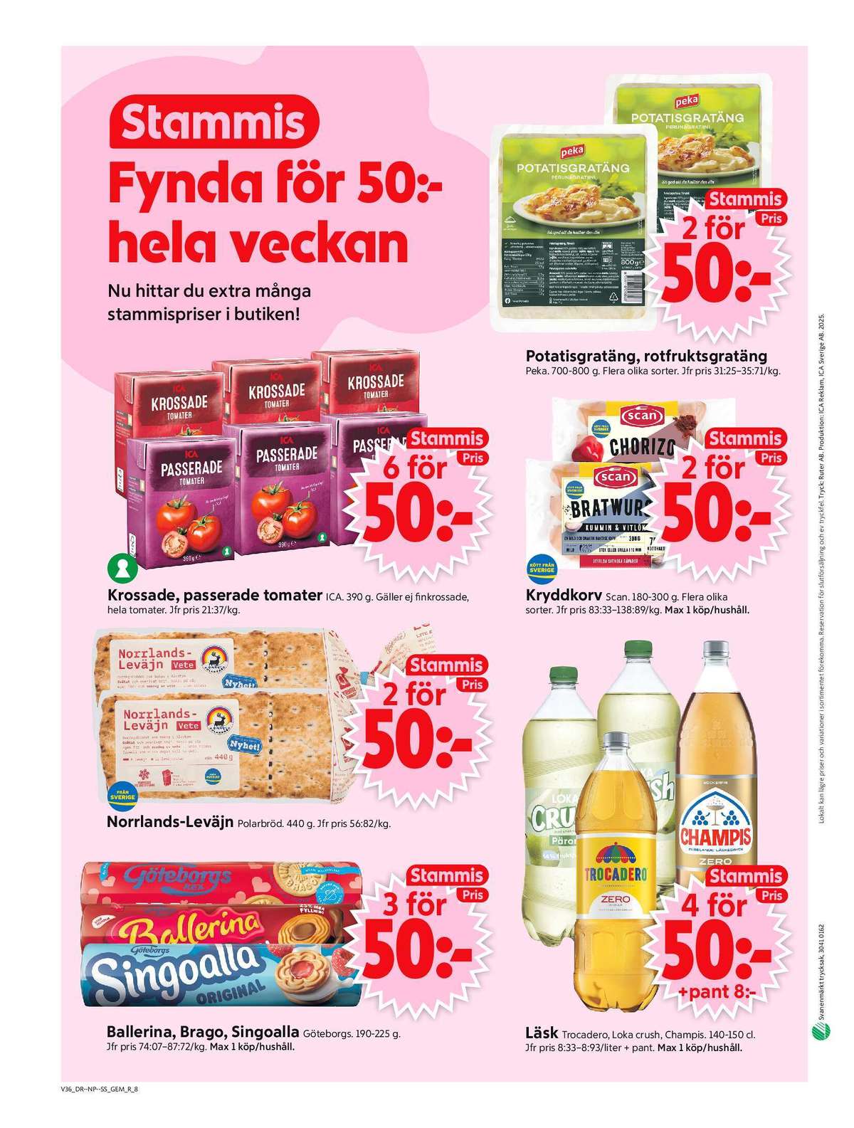 Se ICA Supermarket reklamblad för vecka 36 på Kampanjveckan.se. Se bra erbjudanden på många varor, t.ex. kaffekex brago eller kaffekex singoalla. Läs reklambladet här! Sida 10
