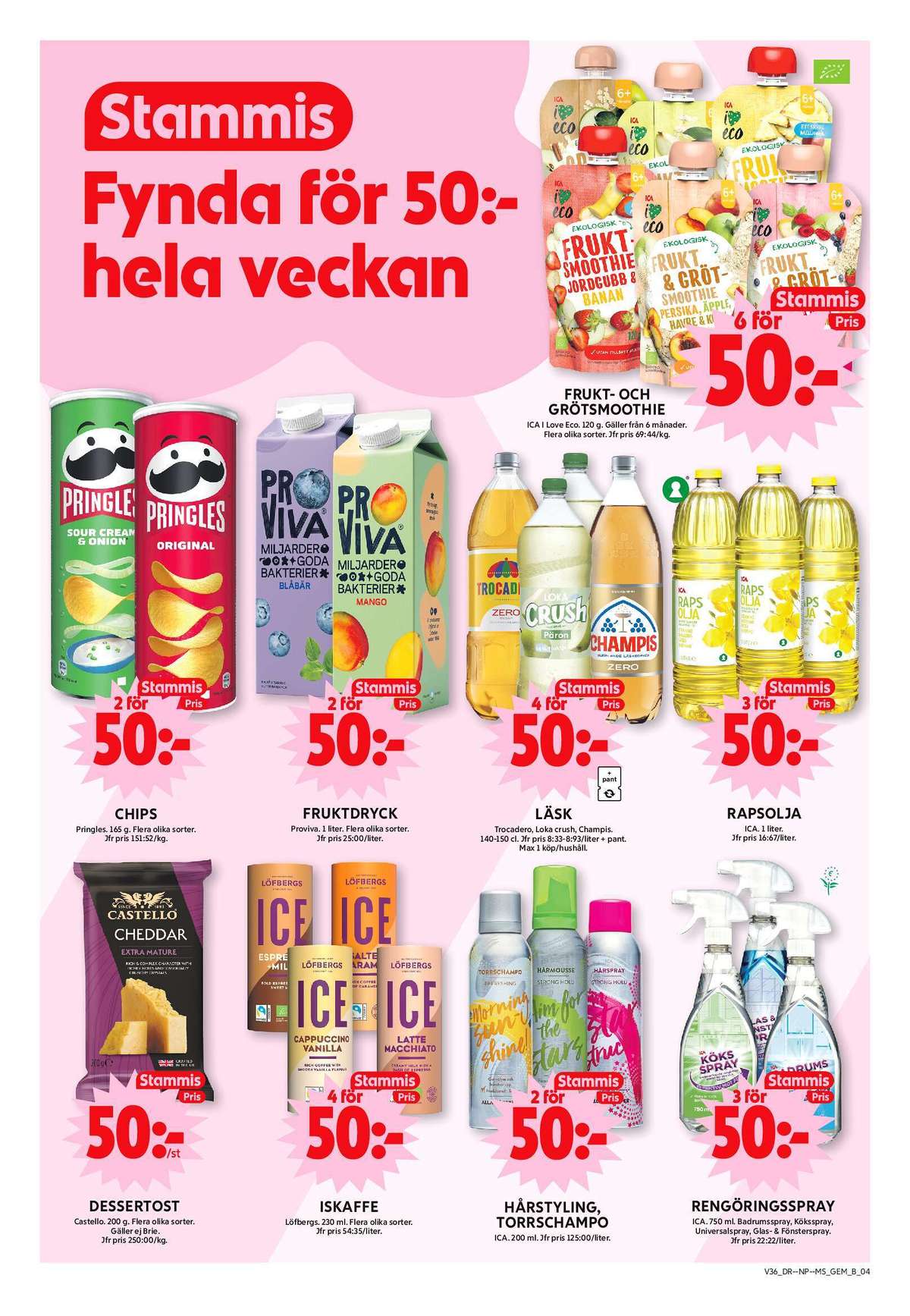 Se ICA Maxi reklamblad för vecka 36 på Kampanjveckan.se. Se bra erbjudanden på många varor, t.ex. cheddar extra mature castello eller iskaffe löfbergs. Läs reklambladet här! Sida 4
