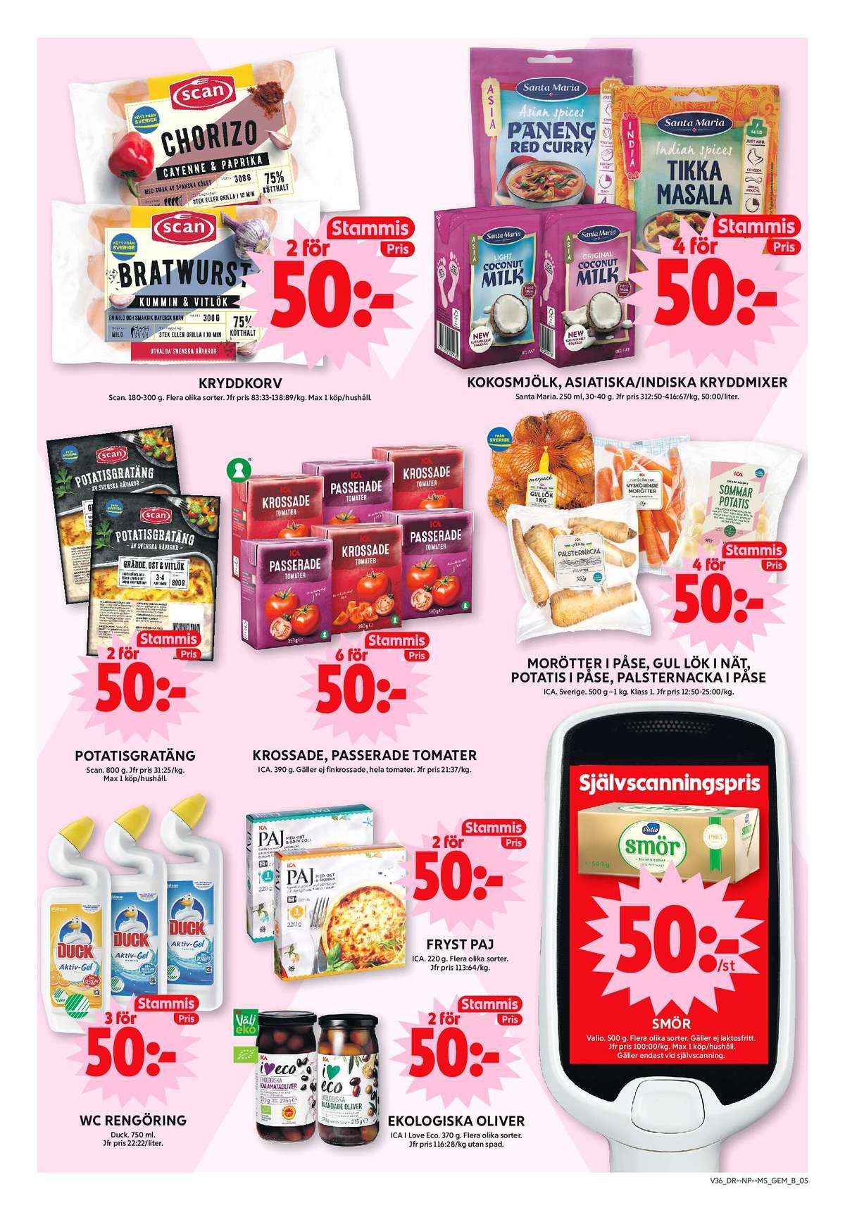 Se ICA Maxi reklamblad för vecka 36 på Kampanjveckan.se. Se bra erbjudanden på många varor, t.ex. wc rent duck eller oliver ica i love eco. Läs reklambladet här! Sida 5
