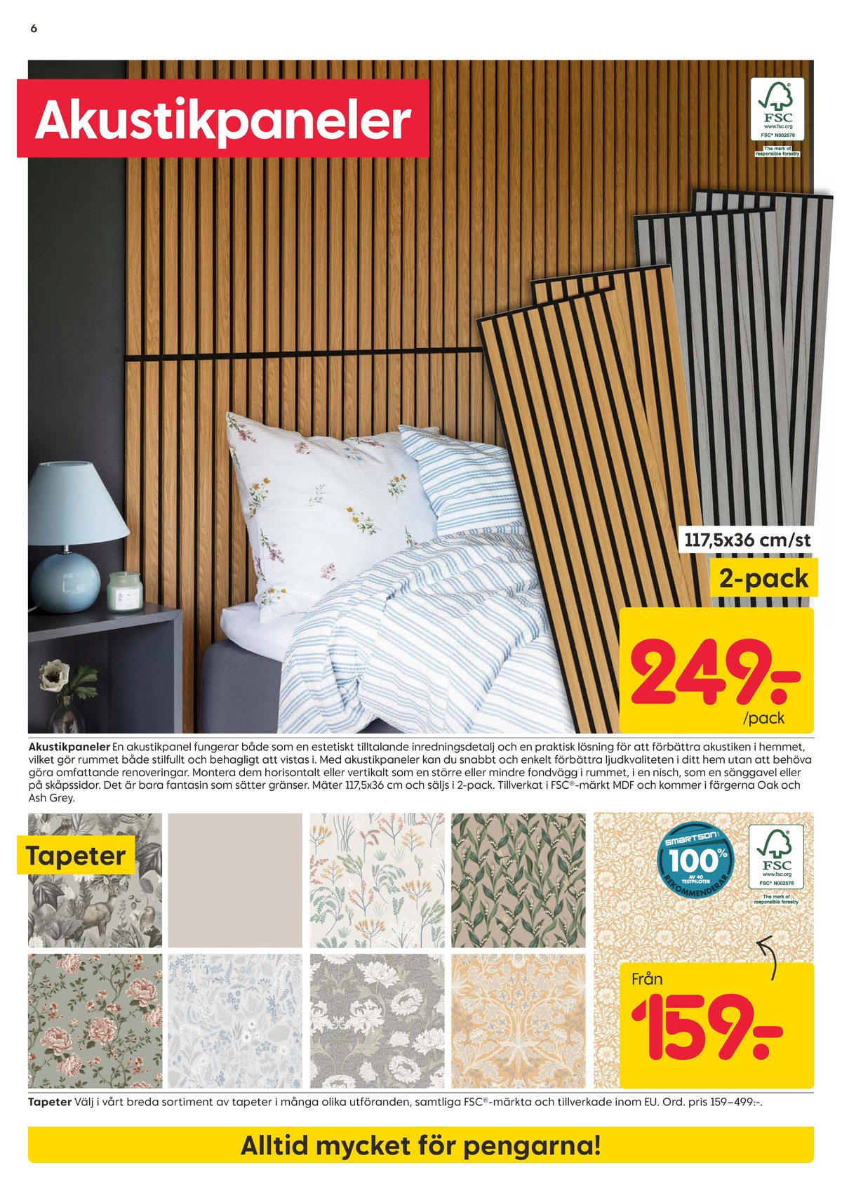 Se Rusta reklamblad för vecka 36 på Kampanjveckan.se. Se bra erbjudanden på många varor, t.ex. tapet okänd eller akustikpanel okänd. Läs reklambladet här! Sida 6
