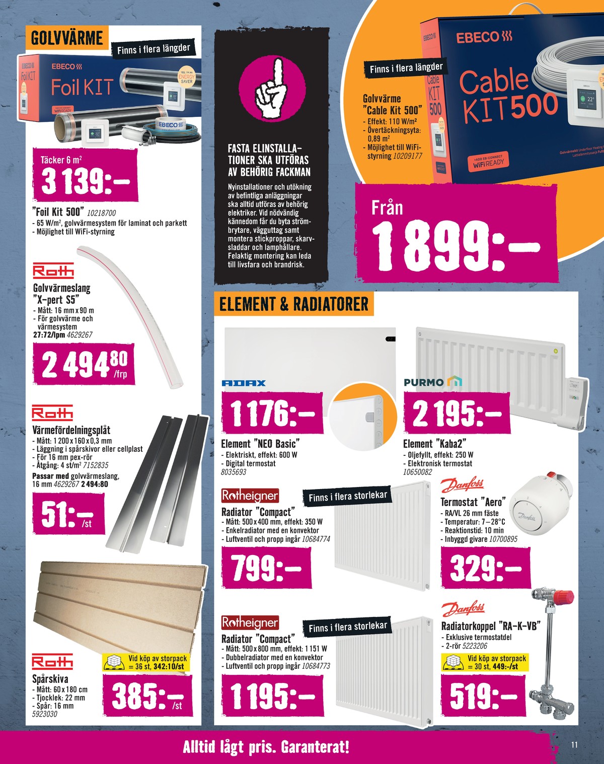 Se Hornbach reklamblad för vecka 37 på Kampanjveckan.se. Se bra erbjudanden på många varor. Läs reklambladet här! Sida 11