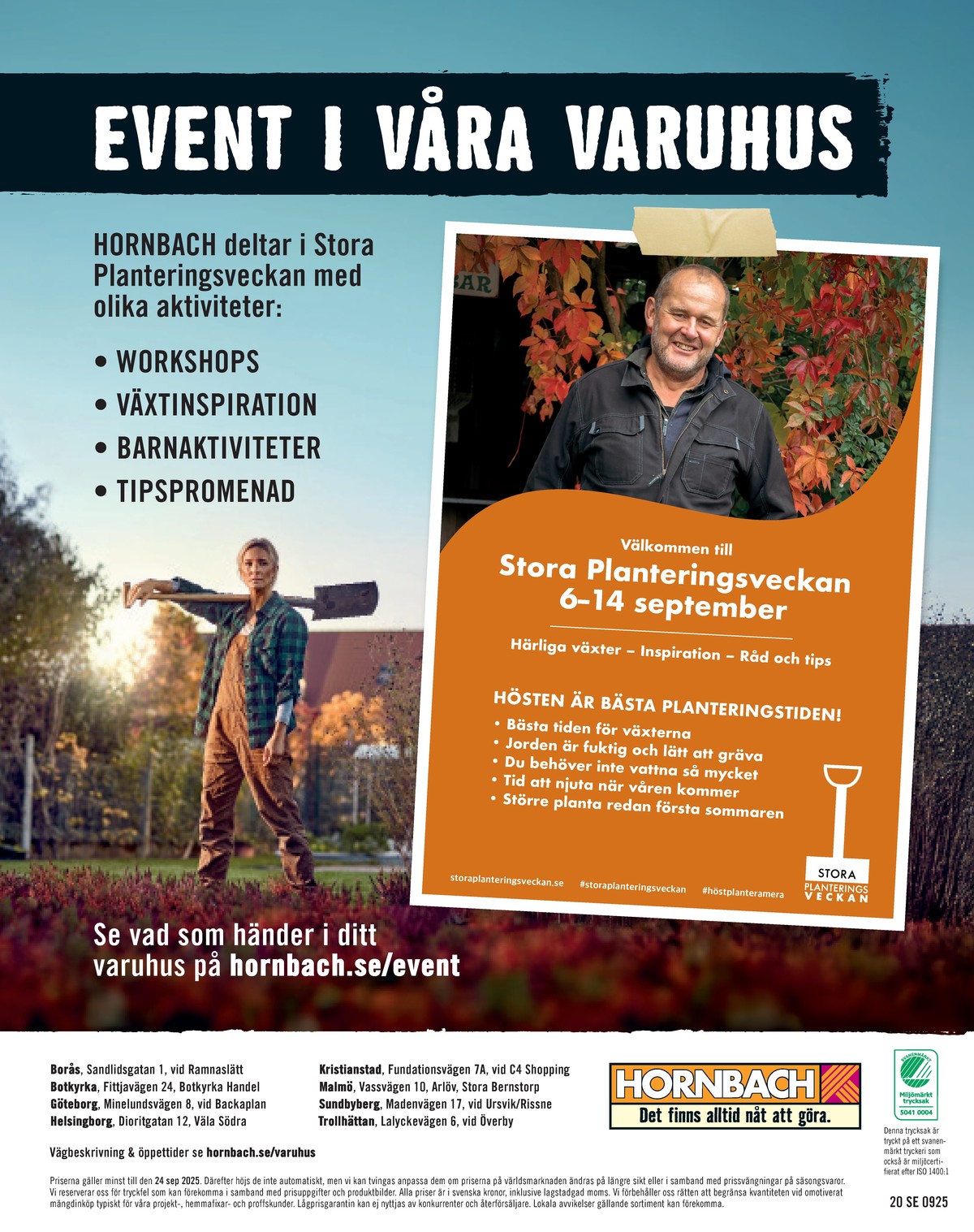 Se Hornbach reklamblad för vecka 37 på Kampanjveckan.se. Se bra erbjudanden på många varor. Läs reklambladet här! Sida 20