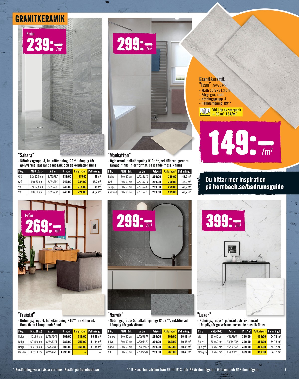 Se Hornbach reklamblad för vecka 37 på Kampanjveckan.se. Se bra erbjudanden på många varor. Läs reklambladet här! Sida 7