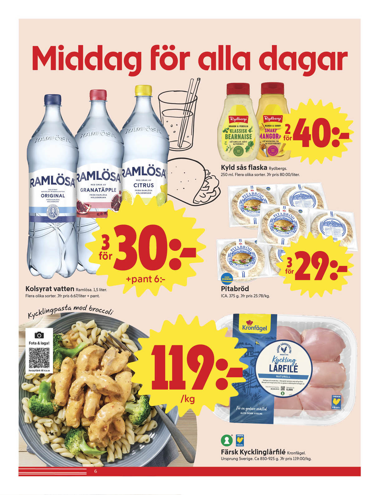 Se ICA Nära reklamblad för vecka 37 på Kampanjveckan.se. Se bra erbjudanden på många varor, t.ex. citrus mineralvatten citrus eller granatäpple mineralvatten granatäpple. Läs reklambladet här! Sida 6
