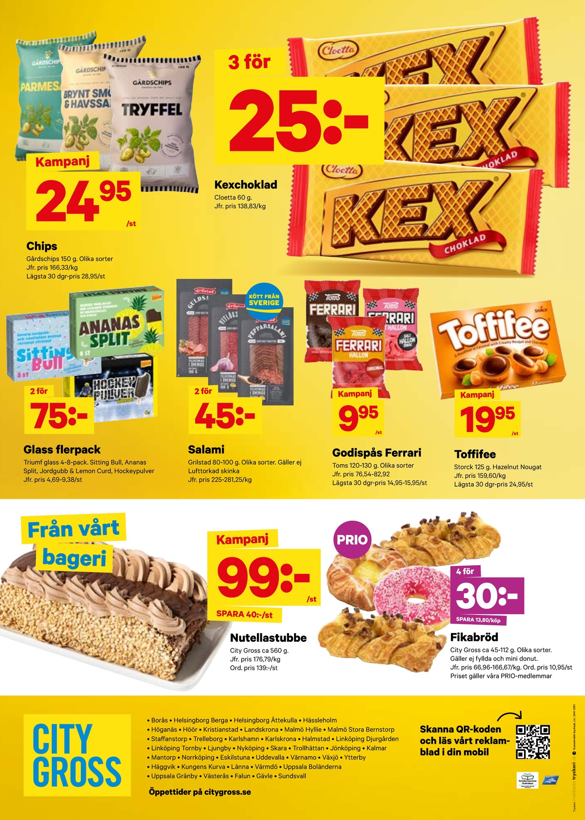 Se City Gross reklamblad för vecka 37 på Kampanjveckan.se. Se bra erbjudanden på många varor, t.ex. butiksbakat kaffebröd city gross eller butiksbakat kaffebröd city gross. Läs reklambladet här! Sida 14
