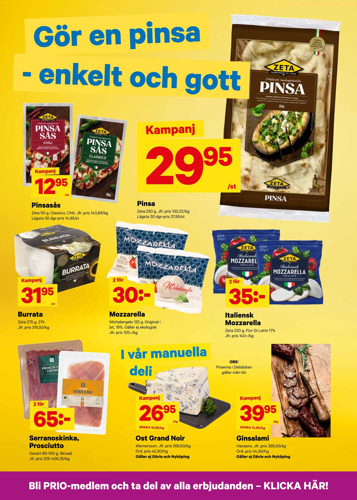 Se City Gross reklamblad för vecka 37 på Kampanjveckan.se. Se bra erbjudanden på många varor, t.ex. prosciutto garant eller mögelost grand noir. Läs reklambladet här! Sida 6
