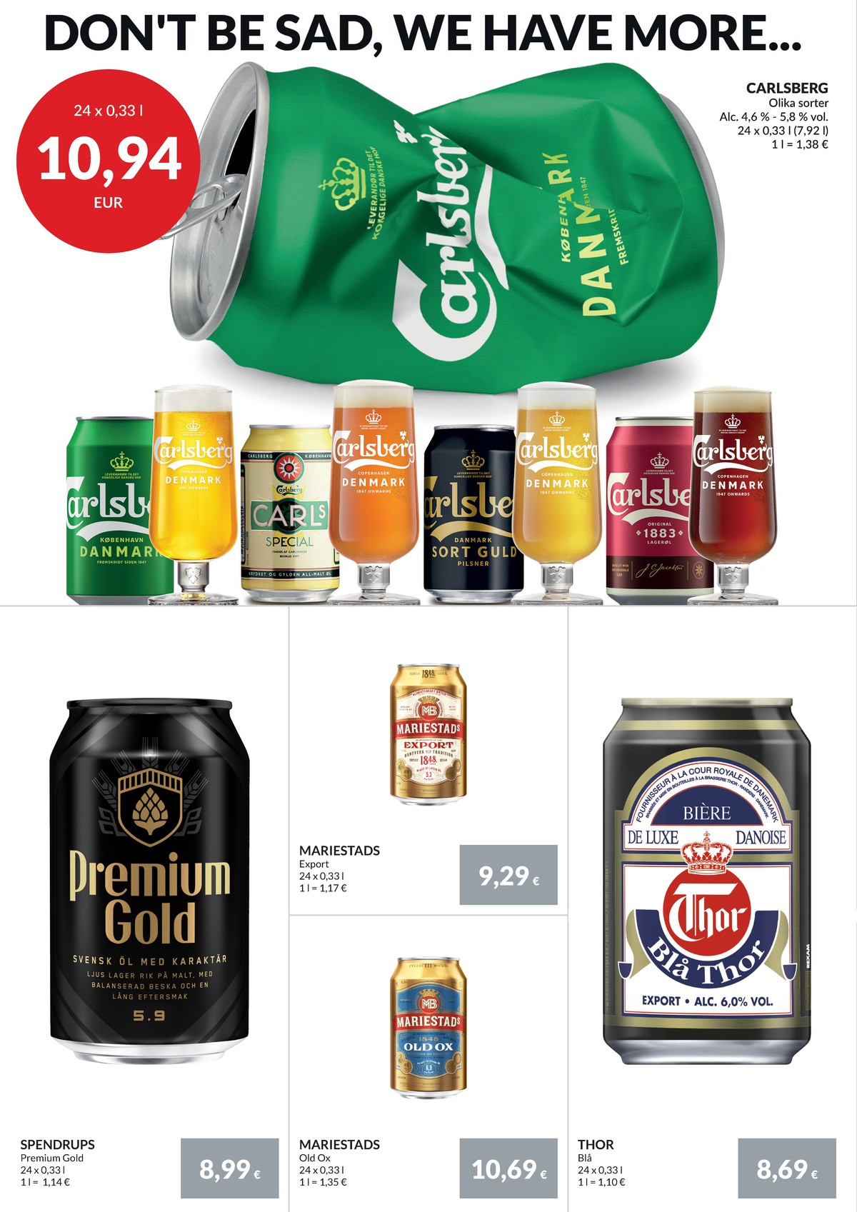 Se Nielsen Discount reklamblad för vecka 38 på Kampanjveckan.se. Se bra erbjudanden på många varor, t.ex. Öl 24 pk old ox eller Öl 24 pk export. Läs reklambladet här! Sida 2
