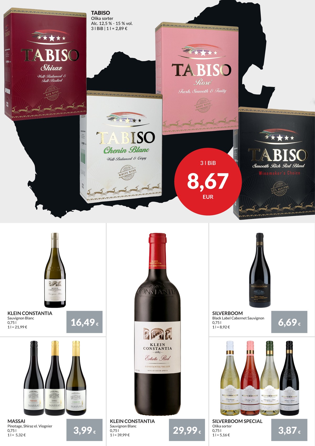 Se Nielsen Discount reklamblad för vecka 38 på Kampanjveckan.se. Se bra erbjudanden på många varor, t.ex. röd vin okänd eller vit vin okänd. Läs reklambladet här! Sida 20
