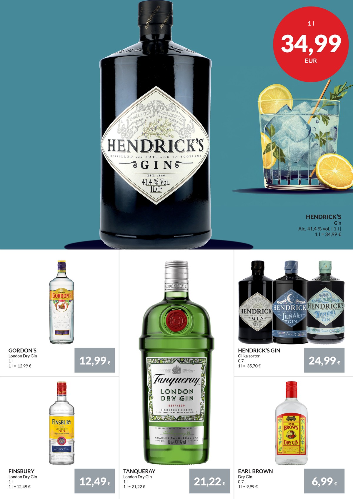 Se Nielsen Discount reklamblad för vecka 38 på Kampanjveckan.se. Se bra erbjudanden på många varor, t.ex. gin finsbury eller gin gordons. Läs reklambladet här! Sida 31
