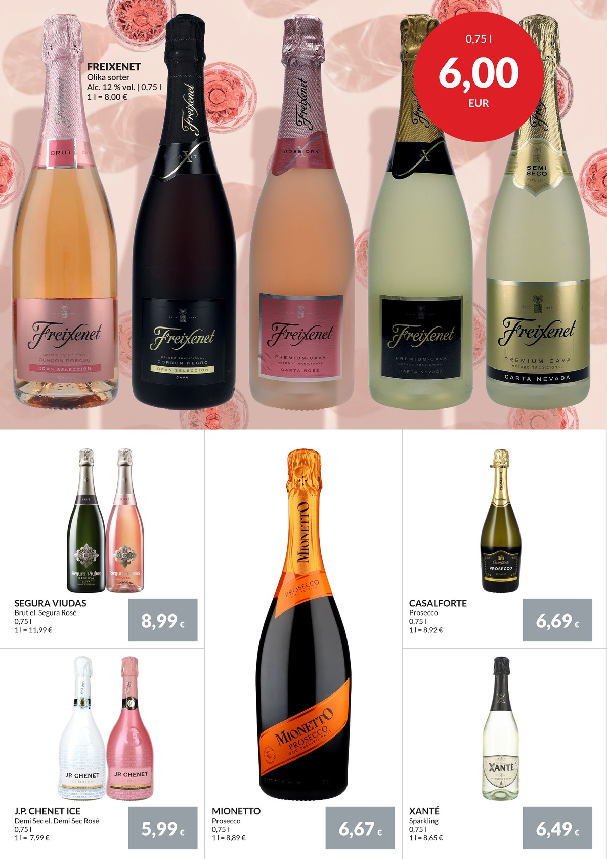 Se Nielsen Discount reklamblad för vecka 38 på Kampanjveckan.se. Se bra erbjudanden på många varor, t.ex. mousserande vin okänd eller mousserande vin okänd. Läs reklambladet här! Sida 8
