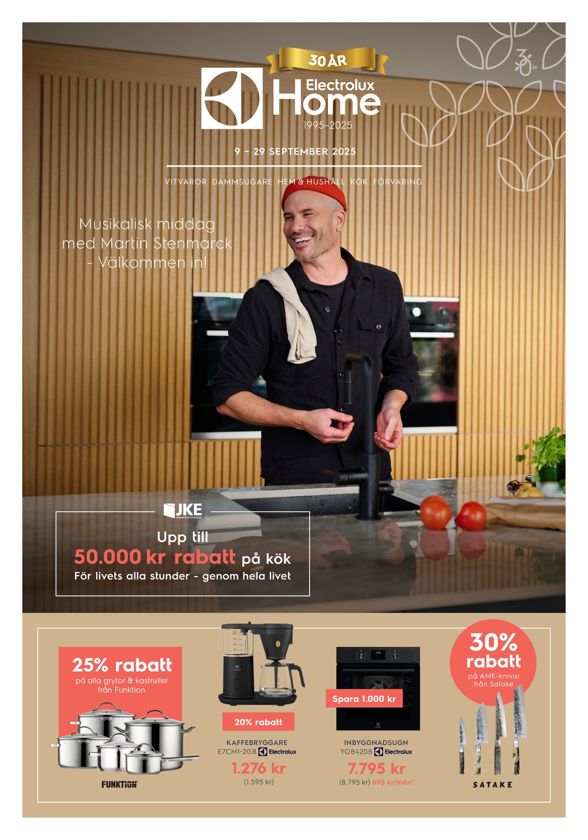 Se Electrolux Home reklamblad för vecka 38 på Kampanjveckan.se. Se bra erbjudanden på många varor, t.ex. knivar satake eller ugn electrolux. Läs reklambladet här! Sida 1
